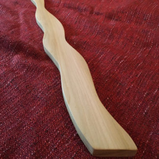 Tulipwood curved spanking paddle