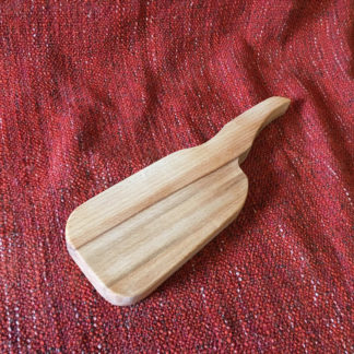 Beech asymmetric hairbrush