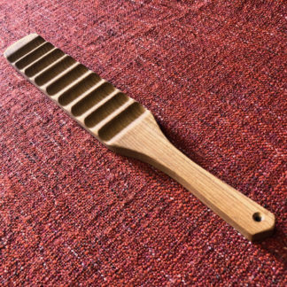 Red Elm ridgeback spanking paddle